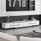 Meuble TV extensible avec tiroirs de rangement