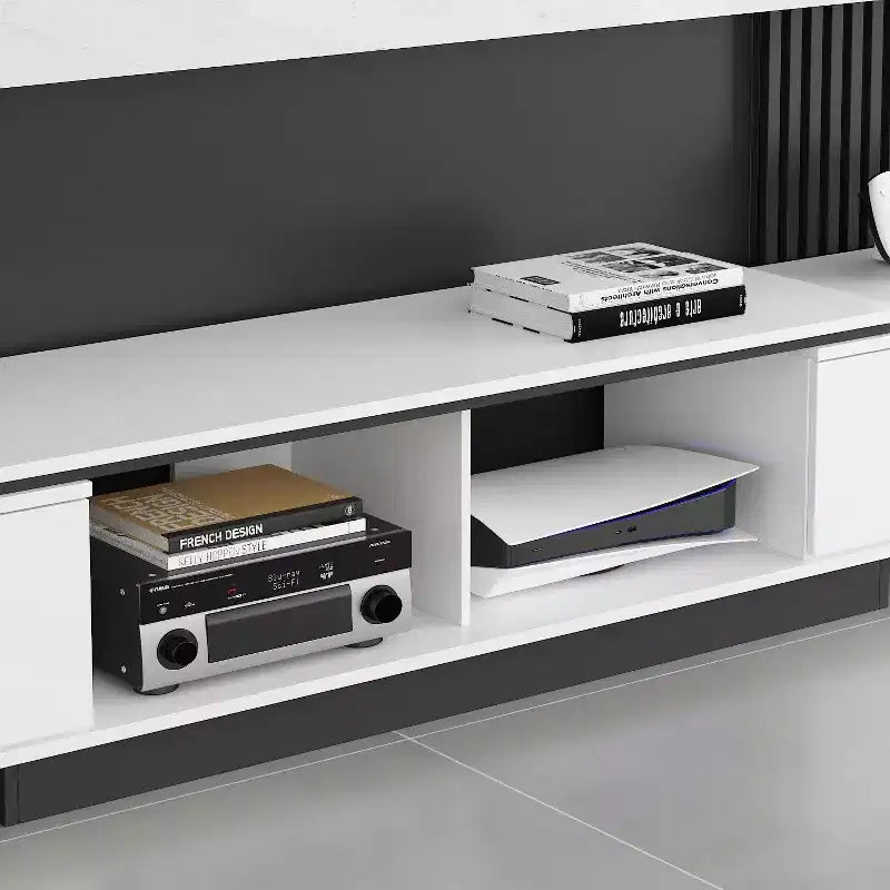 Meuble TV extensible avec tiroirs de rangement