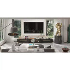 Meuble TV extensible avec tiroirs de rangement
