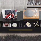 Meuble TV extensible avec tiroirs de rangement
