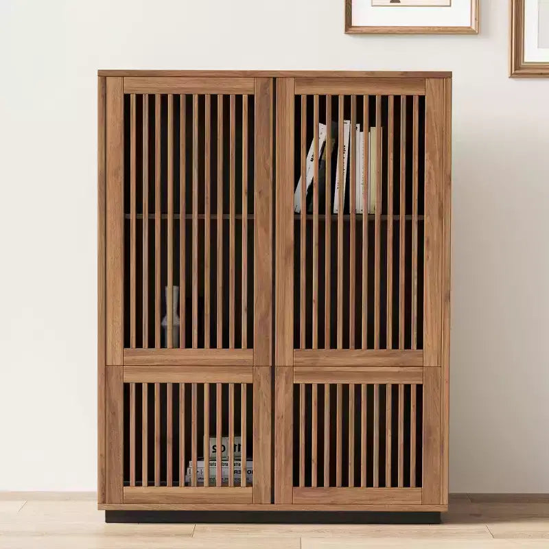 Buffet de ferme moderne du milieu du siècle, 34,84 pouces, couleur noyer