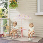 Ensemble table de pique-nique et chaises pour enfants avec parasol, 2 chaises pliantes, pour jardin et terrasse