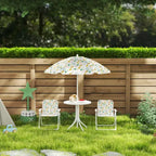 Ensemble table de pique-nique et chaises pour enfants avec parasol, 2 chaises pliantes, pour jardin et terrasse