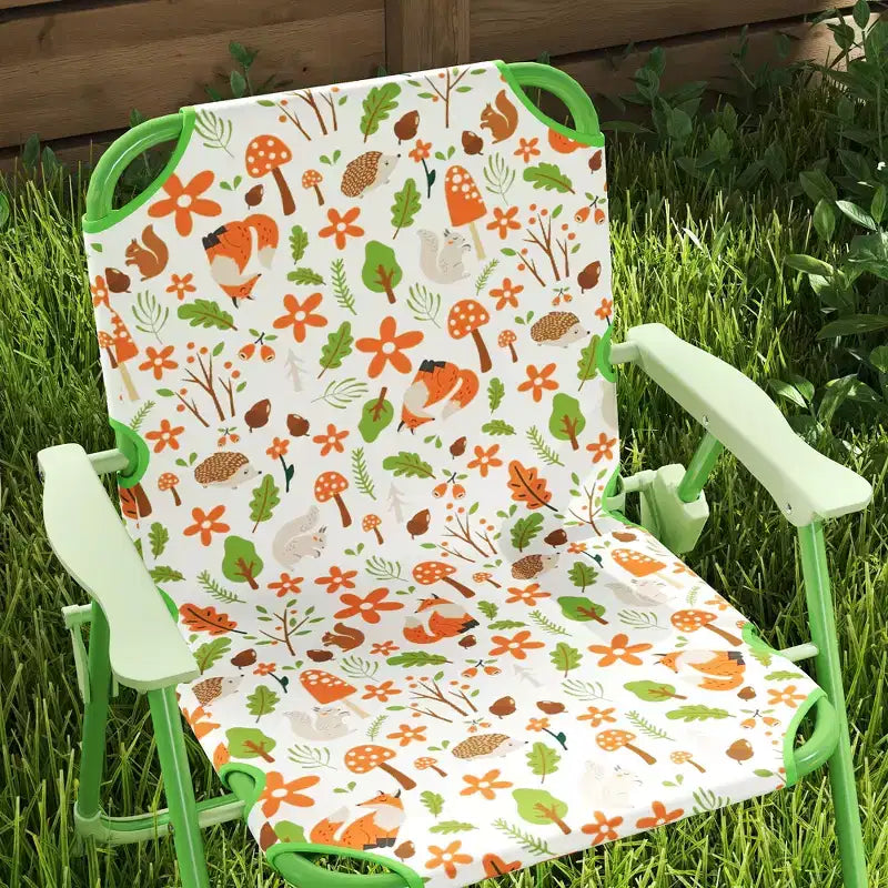 Ensemble table de pique-nique et chaises pour enfants avec parasol, 2 chaises pliantes, pour jardin et terrasse