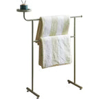 Porte-Costume Autonome avec Porte-Manteau, Plateaux de Rangement et Tiges à Cintres