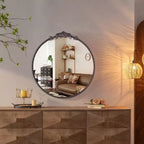 Miroir rond en métal