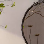 Miroir rond en métal