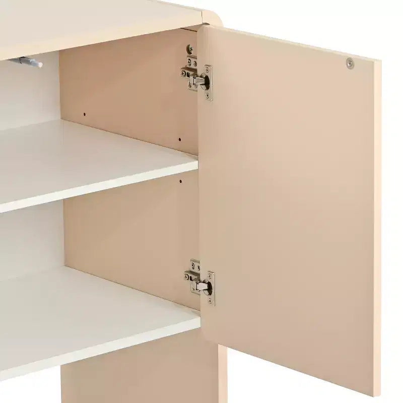 Meuble de rangement avec tiroirs et étagères pour salon – Blanc