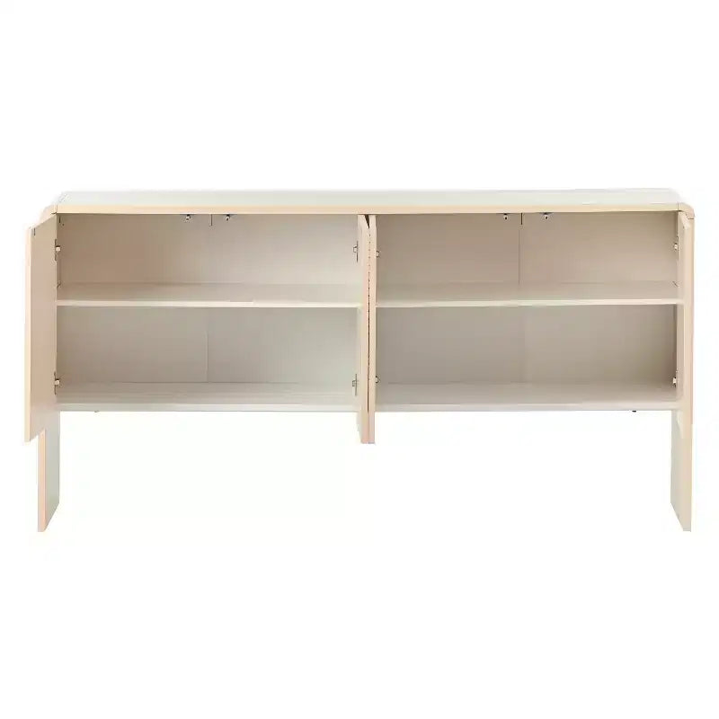 Meuble de rangement avec tiroirs et étagères pour salon – Blanc
