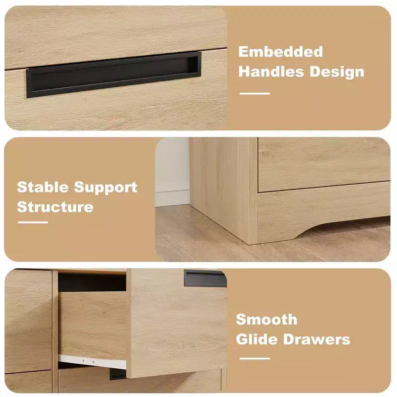 Commode à 4 tiroirs avec rangement – Chambre, chambre d'enfant et entrée