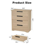 Commode à 4 tiroirs avec rangement – Chambre, chambre d'enfant et entrée