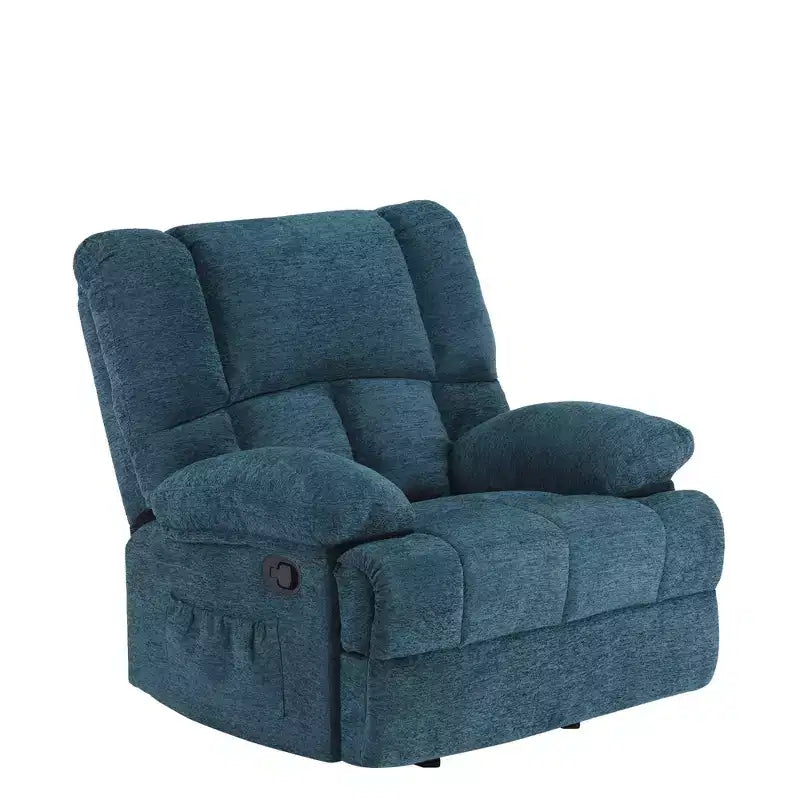 Fauteuil berçant inclinable surdimensionné vert noirâtre pour adultes