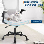 Chaise de bureau ergonomique en maille avec appui-tête et support lombaire réglables