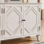 Bahut/Buffet Mid-century avec 4 Portes et 4 Étagères