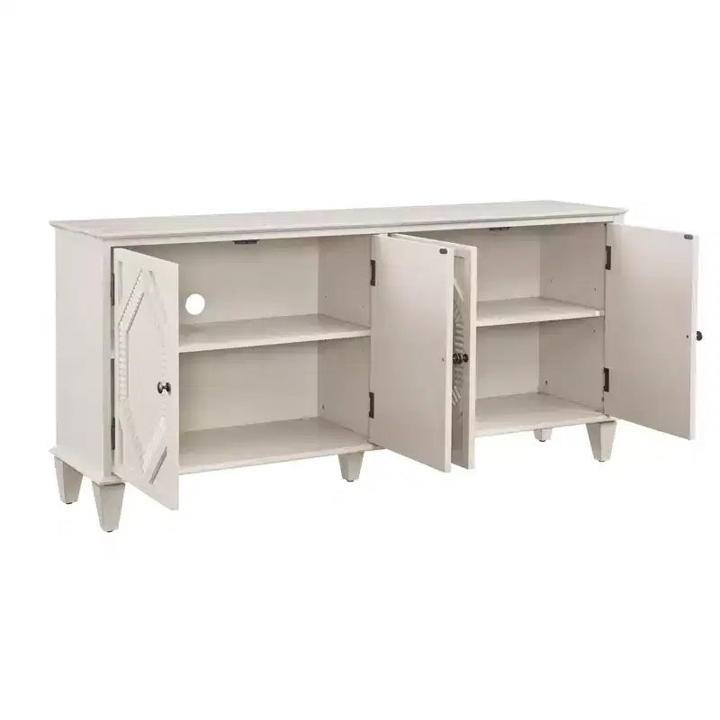 Bahut/Buffet Mid-century avec 4 Portes et 4 Étagères
