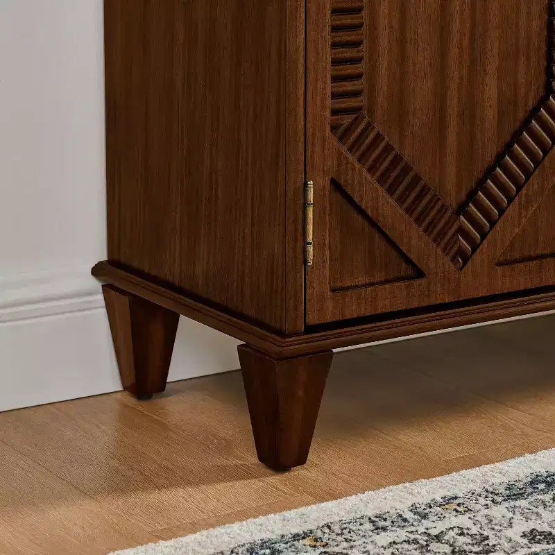 Bahut/Buffet Mid-century avec 4 Portes et 4 Étagères