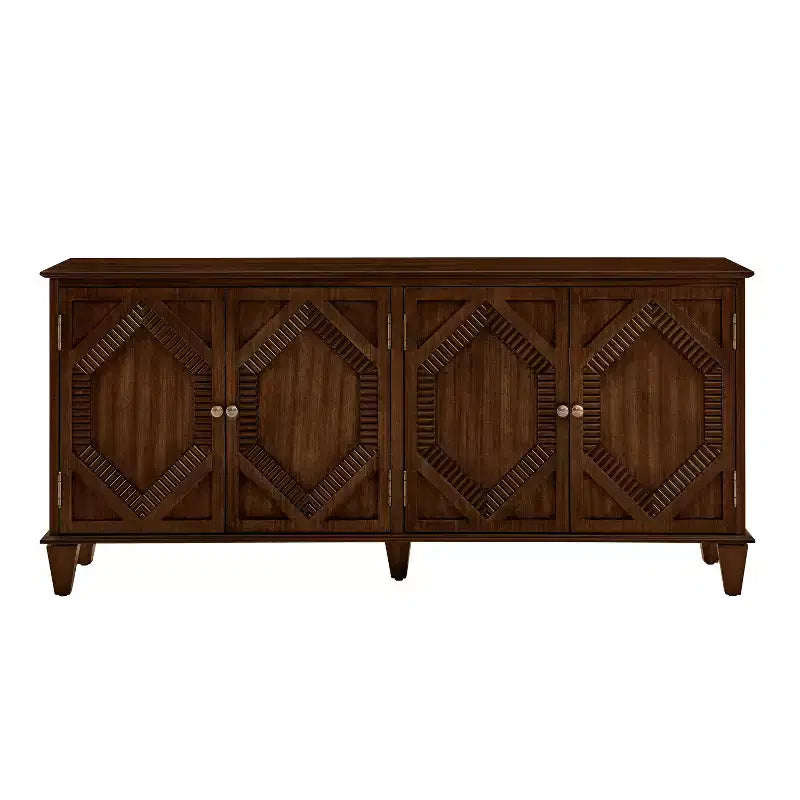 Bahut/Buffet Mid-century avec 4 Portes et 4 Étagères