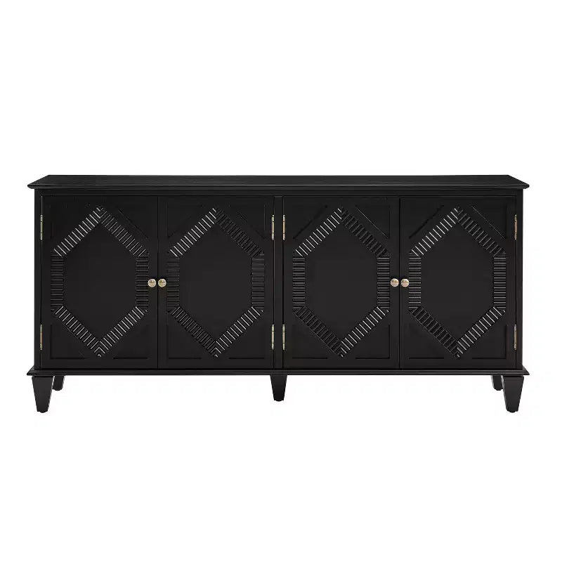 Bahut/Buffet Mid-century avec 4 Portes et 4 Étagères
