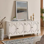 Bahut/Buffet Mid-century avec 4 Portes et 4 Étagères