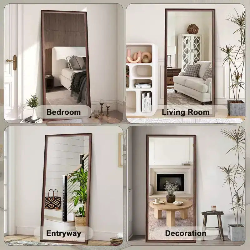 Miroir pleine longueur 70x32 pouces avec cadre en bois