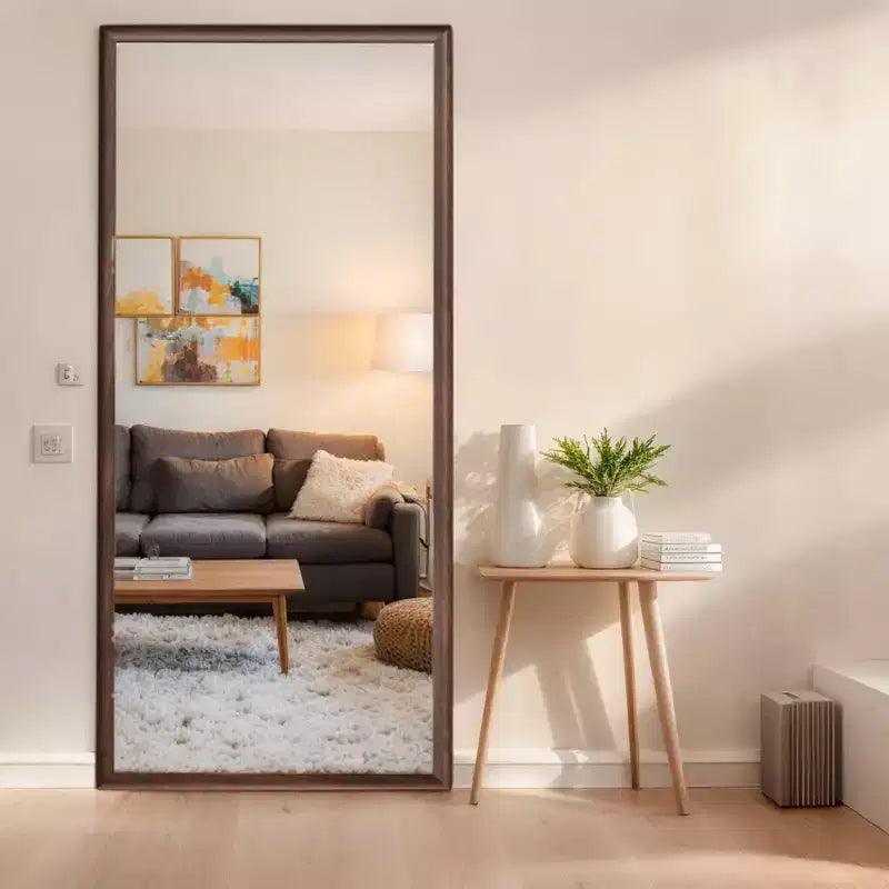 Miroir pleine longueur 70x32 pouces avec cadre en bois