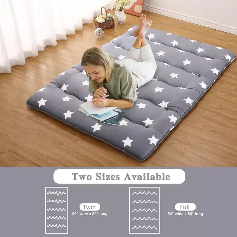 Matelas de sol japonais Futon – Tapis de couchage pliable et enroulable