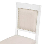 Ensemble de salle à manger extensible rond 5 pièces pour 4 personnes avec chaises rembourrées