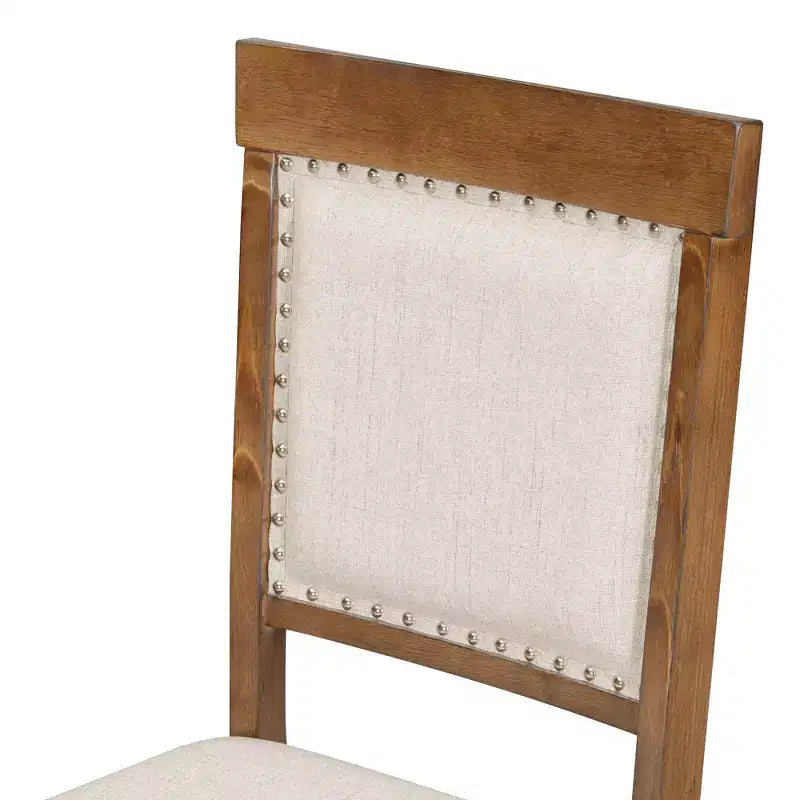 Ensemble de salle à manger extensible rond 5 pièces pour 4 personnes avec chaises rembourrées