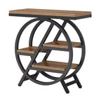 Table d'appoint industrielle à 4 niveaux avec étagères de rangement
