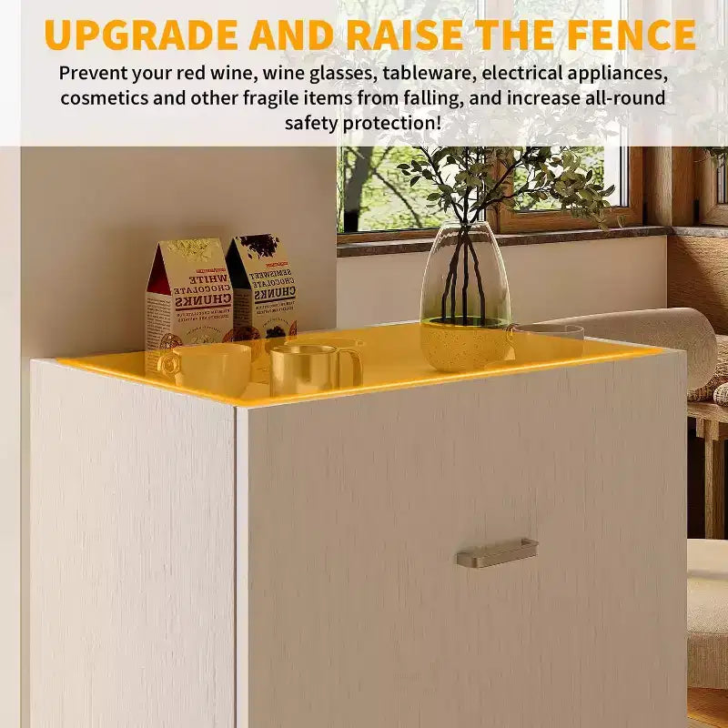 Bureau d'ordinateur blanc pliable avec étagères de rangement et roulettes