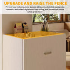 Bureau d'ordinateur blanc pliable avec étagères de rangement et roulettes
