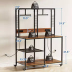 Support double pour imprimante 3D avec rangement de filament et prise de courant