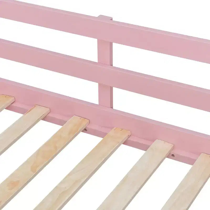 Lit superposé jumeau sur jumeau avec commode éclairée, portant et tiroirs de rangement