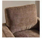 Fauteuil d'appoint pivotant moderne avec coussin de dossier
