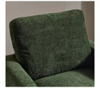 Fauteuil d'appoint pivotant moderne avec coussin de dossier