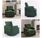Fauteuil d'appoint pivotant moderne avec coussin de dossier