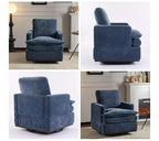 Fauteuil d'appoint pivotant moderne avec coussin de dossier