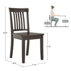 Chaises de salle à manger Mission Back Wood (Lot de 2)