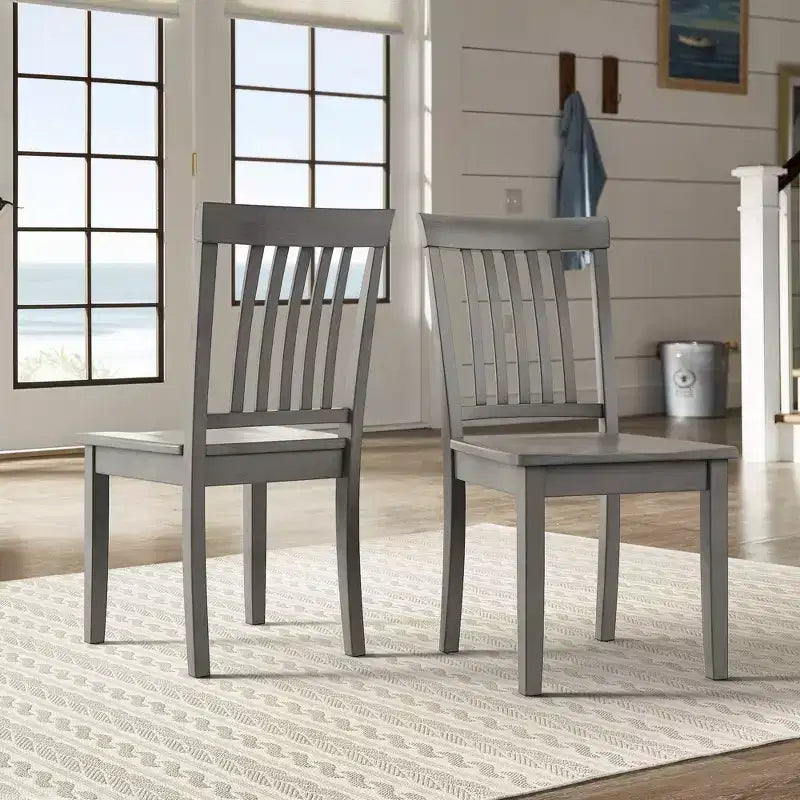 Chaises de salle à manger Mission Back Wood (Lot de 2)
