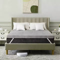 Dyonery Twin Size Bed Topper for Back Pain Relief  3 Inch Extra Firm High-Density Foam with Non-Slip Grip & Removable Washable Cover