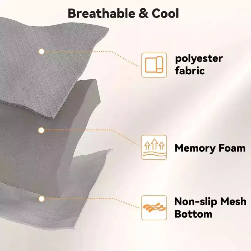 Surmatelas jumeau – Mousse à mémoire de forme très ferme de 3 pouces avec housse antidérapante