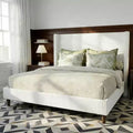 Dyonery Queen Corduroy Bed Frame, Modern Wingback Bed Frame with 56 Tall Headboard, No Box Spring Required, Easy Assembly