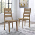 2pk Joanna Ladder Back Chairs Rustic Brown - Crosley