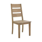 Ensemble de 2 chaises de salle à manger à dossier échelle – Marron rustique