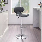 Tabouret de bar réglable en hauteur avec assise rembourrée