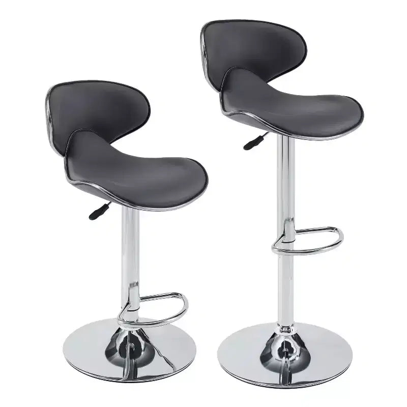 Tabouret de bar réglable en hauteur avec assise rembourrée