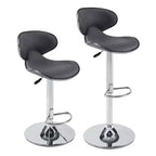 Tabouret de bar réglable en hauteur avec assise rembourrée