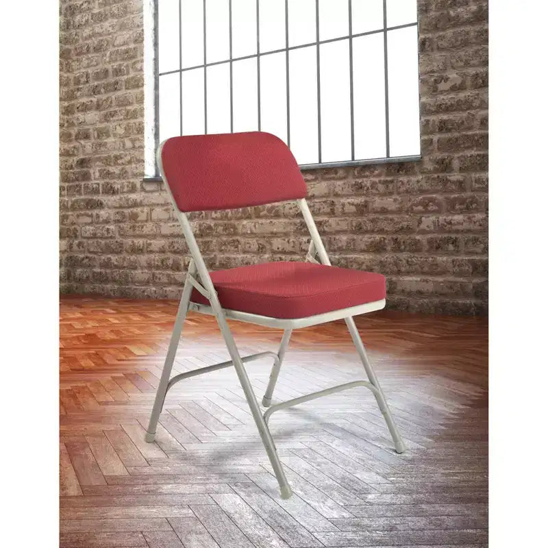Lot de 2 chaises pliantes rembourrées