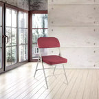 Lot de 2 chaises pliantes rembourrées