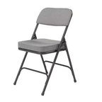 Lot de 2 chaises pliantes rembourrées